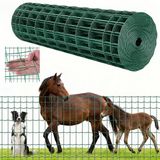 Vevor Tuinhek, 1 x 25 M, Maaswijdte 5,08 X 10,16 Cm, Gegalvaniseerd Staaldraad, Groen