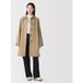 Manteau déperlant en sergé de coton à col montant pour femme