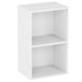 Vida Designs Oxford 2 Laag Kubus Boekenkast, Modern Space-Saving Opbergmeubel for Woonkamer, Slaapkamer or Kantoor, Vrijstaand Display Shelf, H54xW32xD24cm (Wit)
