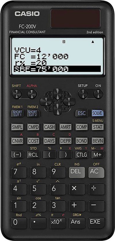 Casio FC 200V2 Financiële rekenmachine