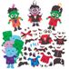 Baker Ross FX745 Decoratiepakketten voor vampieren en monsters - pak van 8, Halloween-decoratie voor kinderen