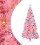 vidaXL Sapin de Noël Rose 180 cm PVC