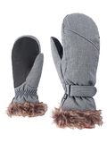 Ziener Kem Mitten Lady Glove Skihandschoenen voor dames, warm en ademend, grijs gemêleerd, 7,5 EU