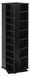 Meuble de rangement multimédia, étagère CD, présentoir rotatif pour médias avec 34 compartiments pour CD, DVD, livres et disques de jeux, support DVD pour salon, bureau à domicile et studio d'enregistrement, noir