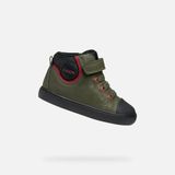 GEOX GISLI PEUTERJONGENS Sneakers - DONKERGROEN/ZWART - Maat 27
