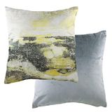 Evans Lichfield Landschap Kussenhoes, Grijs/Oker, 43 x 43cm