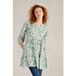 White Stuff Marlie Button Tunic Green Print