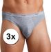 Sloggi 3x Basic Mini Slip Heren Grijs