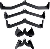 PH Fitness Multi Grip Attachment Set - 5 Grips - Veelzijdige Anti Slip Handvatten voor Lat Pulley & Roeien – Fitness Accessoires met Schuimrubberen Foam Antislip – Ideaal voor Thuisgym & Krachttraining - Roeigrepen - Lat Booster Handles Handgrepen