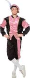 Wilbers Piet kostuum zwart/roze voor volwassenen Maat M