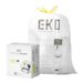 EKO Extra Sterke 13 Gallon Grote Trekkoord Vuilniszakken, Heavy-Duty Vuilniszakken voor Keuken & Huishoudelijk Gebruik (50L), Lekbestendig, 110 Count, Code F