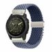 By Qubix Qubix - 22mm Quickfit Braided Nylon Watch Strap with Parachute Clasp - Blue-Grey - Compatible with Garmin Approach S60 & S62 / Instinct / Instinct 2 (Solar)