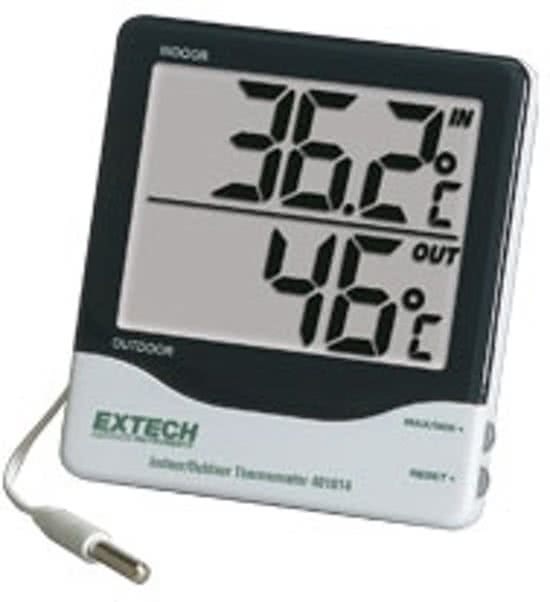 EXTECH 401014: Binnen- en buitenthermometer met groot display binnen- en buitenthermometer