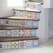 Ambiance Sticker Medina trapstickers, zelfklevend, voor trappen, cementtegels, 2 stroken van 25 x 87,5 cm