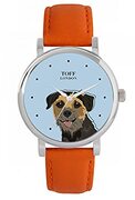 Toff London Border Terrier Hoofd Hondenhorloge