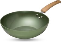 Just Vegan Ceravegan keramische ECO wokpan - 28cm - 100% vegan - plantaardige antiaanbaklaag