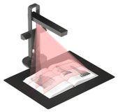 Merkloos Boekscanner Draagbaar Opvouwbaar Scanner voor Windows en macOS