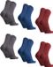 DANISH ENDURANCE Bamboe Sokken - Ademende Antizweet Sokken Zacht - Unisex - 6 Paar - Maat 43-47