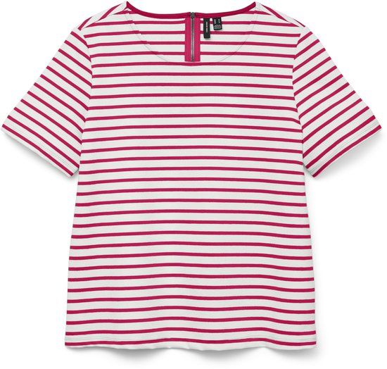 VERO MODA VMABBY SS ZIP TOP JRS NOOS Dames T-shirt XXL