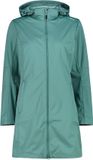 CMP Dames Parka met Rits en Capuchon - Groen - Polyester - Maat 42