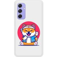 Samsung Galaxy A54 Shiba ninja Verstevigd hoesje met sublimatie bedrukking