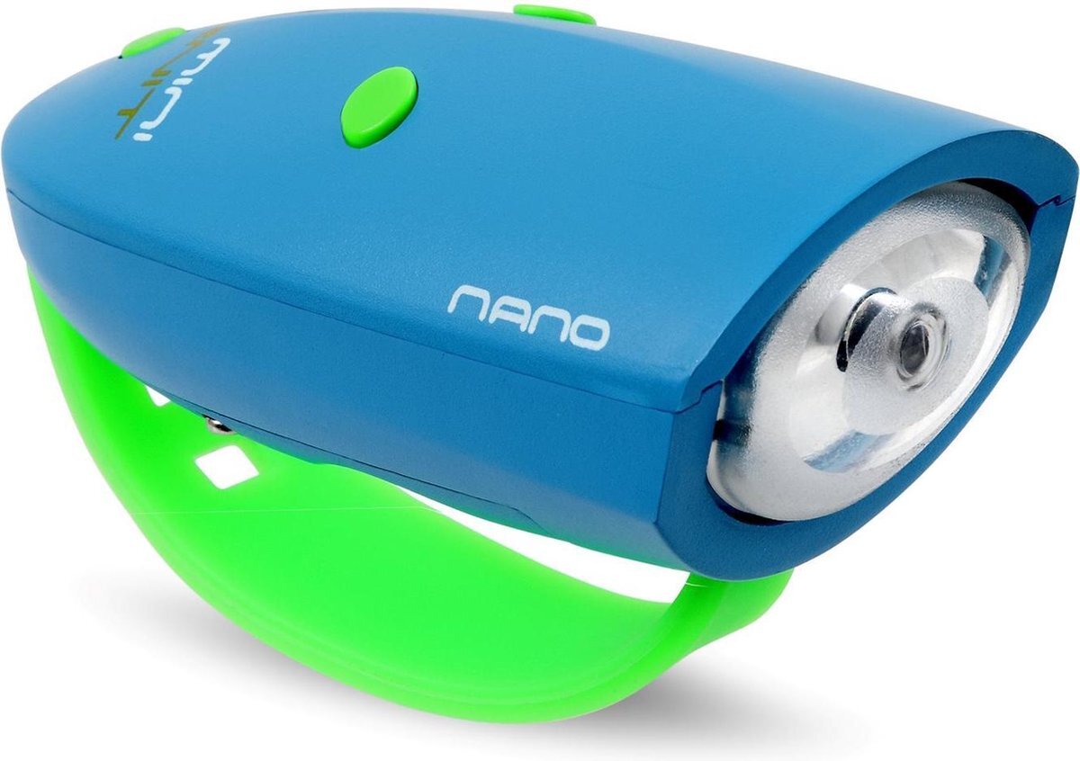 Hornit voorlicht Mini Nano junior 9 x 4 x 3,5 cm blauw/groen