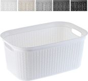 KADAX Wasmand, 27 l, kunststof, wit