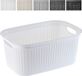 KADAX Panier à linge, 27 l, plastique, blanc