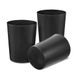 Cetomo 7,2 l x 3 plastic afvalpapierbak, prullenbak, kleine bakken, slaapkamerbak, ronde afvalmand voor keukenkamers, nesten, mat, mat, minimalistisch, open bovenkant, zwart, 7,2 l (3 stuks)