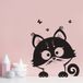 Sticker mural Chat 307x361 cm Noir