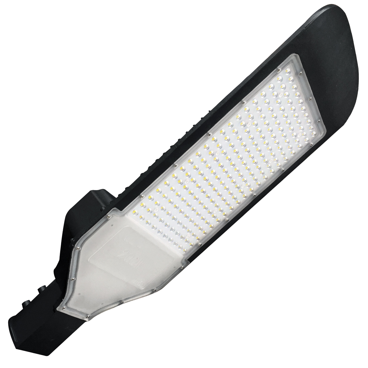 BES LED LED Straatlamp - Orny - 200W - Helder/Koud Wit 6400K - Waterdicht IP65 - Mat Zwart - Aluminium