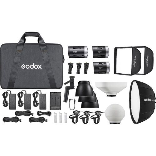 Godox ML-KIT2 - Kit 1 x ML60, 2 x ML30Bi & Accessories - 6952344223536