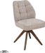 LABEL51 Yuto Eetkamerstoel - Creme - Prestige - Walnoot Hout