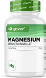 Vit4ever Magnesium Malaat - 365 Capsules - 2000 mg waarvan 300 mg Elementair Magnesium per Dagdosering - 4 Maanden Voorraad - Hooggedoseerd Magnesiummalaat - Vegan