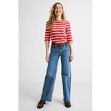 Anytime Wide Leg Jeans Mid Blue