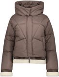 Geisha Korte Winterjas Met Teddy Details En Capuchon 68521 16 Brown Dames Maat - S