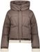 Geisha Korte Winterjas Met Teddy Details En Capuchon 68521 16 Brown Dames Maat - S