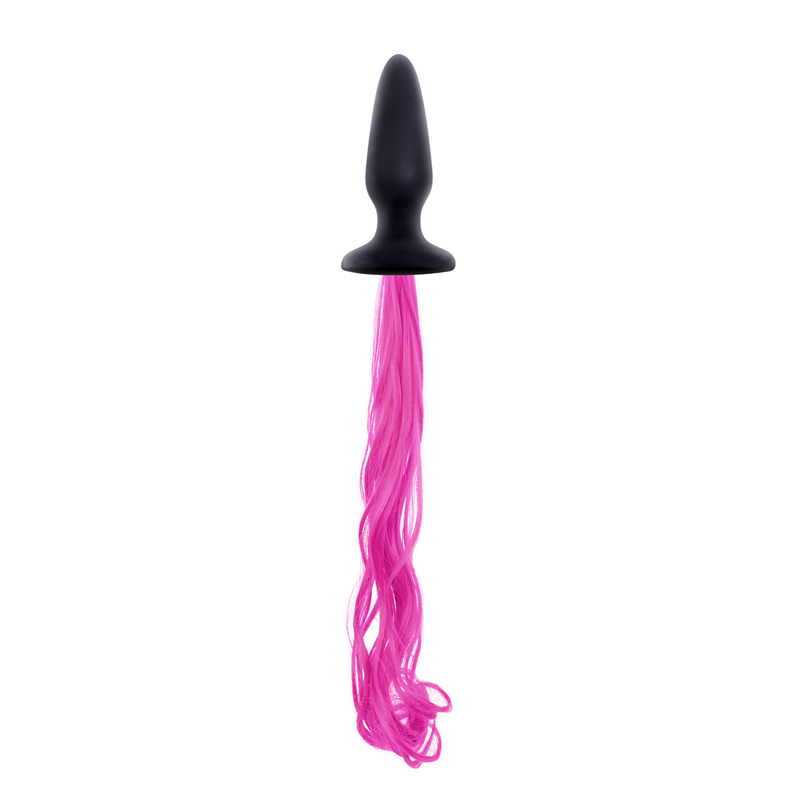 NS Novelties Unicorn Tails Buttplug Met Roze Staart - Zwart