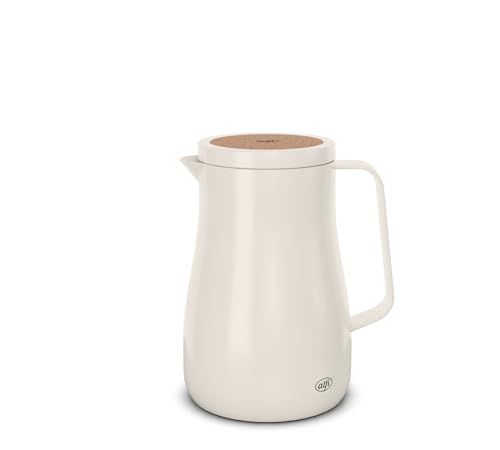 alfi Studio Tea Thermoskan, dubbelwandig roestvrij staal, houdt 12 uur warm, 24 uur koud, draaisluiting, grote opening, thermoskan, BPA-vrij