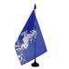 AZ FLAG Tafelvlag Blauwe eenhoorn 21x14 cm Polyester 100D Plastic Voet