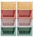 Set de 8 organisateurs de vêtements, empilable, en PP, dimensions 40x30x17 cm