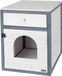 Markenlos Kattenhuis - Kattenkast - Kattenbak hok - Kattenbak huis - Kattenbak meubel - Kattenkast doos