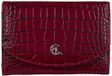 Canaletto Portfellen Serie - Dames Portemonnee - Krokodillen Leer - RFID Bescherming - Bordo