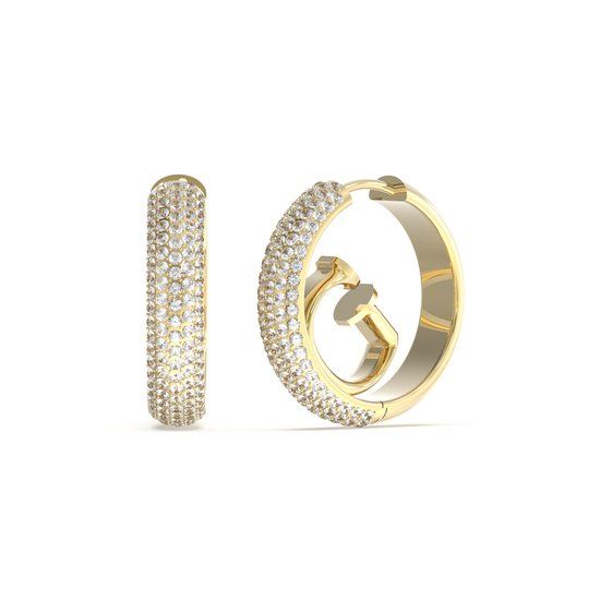 Guess CRAZY EARRINGS Oorringen - Geel Goud - Staal - Vrouwen