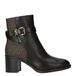 Michael Kors bottines en cuir à talon bloc - marron foncé