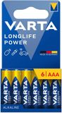 Varta Longlife Power AAA 6 stuks