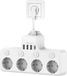 Multiprise avec USB - 4 prises multiples avec interrupteur - Simple - Prise multiple - Montage mural
