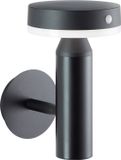 Brilliant Magua - Buiten wandlamp - LED 4W - Solar - 350 lm - 4000K - Sensor - IP44 - Zwart