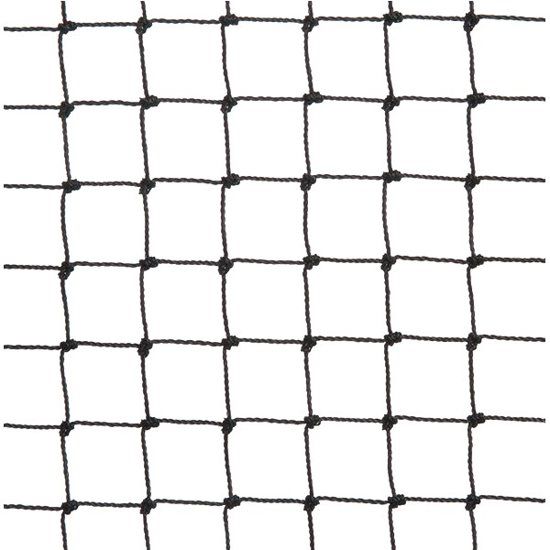Vogelnet 10 x 10 meter zwartmaaswijdte 19 mm