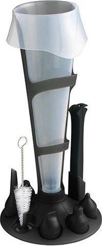 Mastrad Spuitzak set met spuitmondjes - Zwart - 9-delig